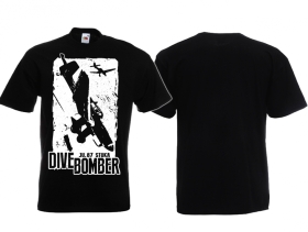 Frauen T-Shirt - Dive Bomber - Ju 87 Stuka - schwarz/weiß Frauen T-Shirt - Dive Bomber - Ju 87 Stuka - schwarz/weiß