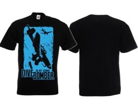 Frauen T-Shirt - Dive Bomber - Ju 87 Stuka - schwarz/hellblau Frauen T-Shirt - Dive Bomber - Ju 87 Stuka - schwarz/hellblau