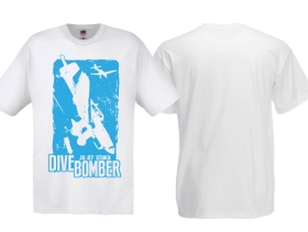 Frauen T-Shirt - Dive Bomber - Ju 87 Stuka - weiss/hellblau Frauen T-Shirt - Dive Bomber - Ju 87 Stuka - weiss/hellblau