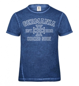 T-Hemd - Used Look - Germania 2033 - blau/weiß +++RAUSVERKAUF+++ T-Hemd - Used Look - Germania 2033 - blau/weiß +++RAUSVERKAUF+++