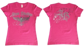 Frauen T-Shirt - Aryan Bloodline - Motiv 2 - pink/silber Frauen T-Shirt - Aryan Bloodline - Motiv 2 - pink/silber