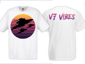 T-Hemd - Retro - V7 Vibes - weiß T-Hemd - Retro - V7 Vibes - weiß