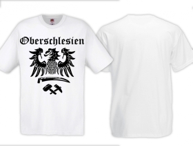 T-Hemd - Oberschlesien mit Adler - weiß T-Hemd - Oberschlesien mit Adler - weiß