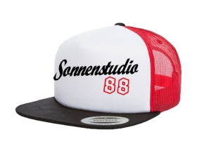 Cap Sonnenstudio 88 - 3-Tone - schwarz/weiß/rot - Trucker Cap Cap Sonnenstudio 88 - 3-Tone - schwarz/weiß/rot - Trucker Cap