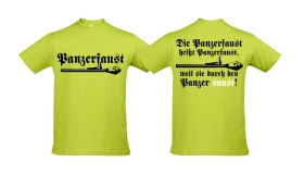 T-Hemd - Panzerfaust - Motiv 2 - apple green T-Hemd - Panzerfaust - Motiv 2 - apple green