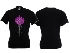 Frauen T-Shirt - Galdrastafir - schwarz/lila Frauen T-Shirt - Galdrastafir - schwarz/lila