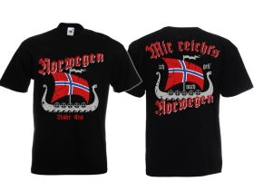 T-Hemd - Mir reichts ich geh nach Norwegen - schwarz T-Hemd - Mir reichts ich geh nach Norwegen - schwarz