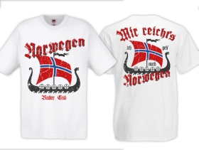 T-Hemd - Mir reichts ich geh nach Norwegen - weiß T-Hemd - Mir reichts ich geh nach Norwegen - weiß