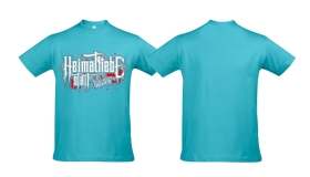 T-Hemd - Heimatliebe statt New World Order - Motiv 1 - atoll blau T-Hemd - Heimatliebe statt New World Order - Motiv 1 - atoll blau