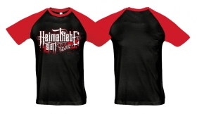 Raglan T-Shirt - Heimatliebe statt New World Order - schwarz/rot Raglan T-Shirt - Heimatliebe statt New World Order - schwarz/rot