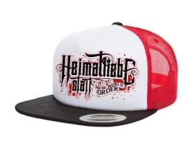 Cap Heimatliebe statt New World Order - 3-Tone - schwarz/weiß/rot - Trucker Cap Cap Heimatliebe statt New World Order - 3-Tone - schwarz/weiß/rot - Trucker Cap