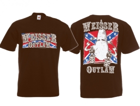 T-Hemd - Weisser Outlaw - braun T-Hemd - Weisser Outlaw - braun