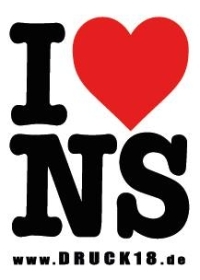 I love NS - Aufkleber Paket 10 Stück I love NS - Aufkleber Paket 10 Stück
