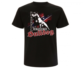 T-Hemd - Bulldog - Powerful - Südstaaten Fahne T-Hemd - Bulldog - Powerful - Südstaaten Fahne