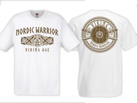 T-Hemd - Nordic Warrior - Viking Age - weiss T-Hemd - Nordic Warrior - Viking Age - weiss