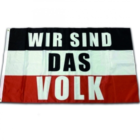 Fahne - schwarz-weiß-rot - Wir sind das Volk Fahne - schwarz-weiß-rot - Wir sind das Volk