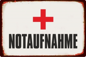 Blechschild - Notaufnahme (305) BS464 Blechschild - Notaufnahme (305) BS464