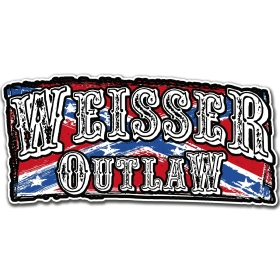 PVC Aufkleber - Weisser Outlaw PVC Aufkleber - Weisser Outlaw