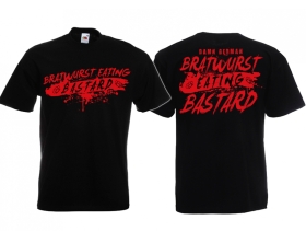 T-Hemd - Bratwurst eating Bastard - schwarz/rot T-Hemd - Bratwurst eating Bastard - schwarz/rot