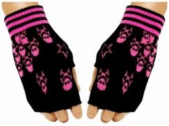 Handschuhe - Pink Skulls