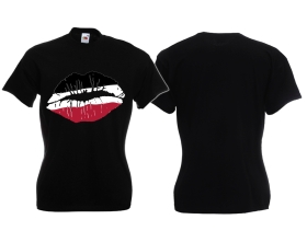Frauen T-Shirt - Knutschmund - SWR - schwarz Frauen T-Shirt - Knutschmund - SWR - schwarz