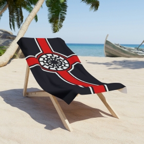 Strand-Handtuch - Schwarze Sonne - Germanensturm Strand-Handtuch - Schwarze Sonne - Germanensturm