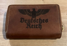 Leder Geldbeutel KM Frau - Deutsches Reich - Motiv 2 Leder Geldbeutel KM Frau - Deutsches Reich - Motiv 2