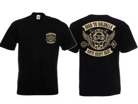 T-Hemd - Biker - Road to Valhalla - Route 88 - Motiv 2 - schwarz/beige T-Hemd - Biker - Road to Valhalla - Route 88 - Motiv 2 - schwarz/beige