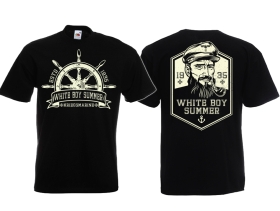 T-Hemd - White Boy Summer - Kriegsmarine - Motiv 2 - schwarz/beige T-Hemd - White Boy Summer - Kriegsmarine - Motiv 2 - schwarz/beige