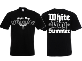 T-Hemd - White Boy Summer - Reichsadler - schwarz/weiß T-Hemd - White Boy Summer - Reichsadler - schwarz/weiß