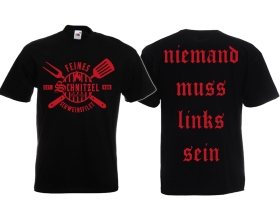 T-Hemd - Feines Schnitzel Schweinsfilet - schwarz/rot T-Hemd - Feines Schnitzel Schweinsfilet - schwarz/rot