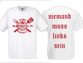 T-Hemd - Feines Schnitzel Schweinsfilet - weiß/rot T-Hemd - Feines Schnitzel Schweinsfilet - weiß/rot