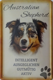 Blechschild - Australien Shepherd - K045 (406)