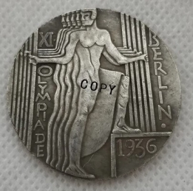 Medallie - Olympia 1936 - BERLIN - Motiv 2 - silbern - Sammleranfertigung +++EINZELSTÜCK+++ Medallie - Olympia 1936 - BERLIN - Motiv 2 - silbern - Sammleranfertigung +++EINZELSTÜCK+++
