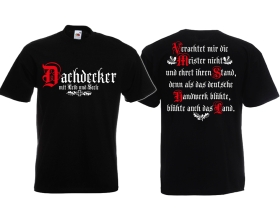 T-Hemd - Dachdecker - Mit Leib und Seele - schwarz T-Hemd - Dachdecker - Mit Leib und Seele - schwarz