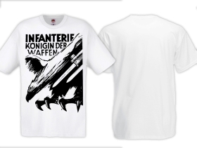 T-Hemd - Infanterie - Königin der Waffen - Motiv 2 - weiß T-Hemd - Infanterie - Königin der Waffen - Motiv 2 - weiß
