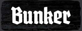 Blechschild - 27x10cm - Bunker - schwarz/weiß Blechschild - 27x10cm - Bunker - schwarz/weiß