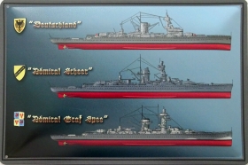 Blechschild - 20x30cm - Deutsche Kriegsmarine - Deutschland - Admiral Scheer - Admiral Graf Spee Blechschild - 20x30cm - Deutsche Kriegsmarine - Deutschland - Admiral Scheer - Admiral Graf Spee
