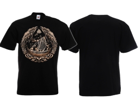 T-Hemd - Hugin & Munin mit Drachenboot T-Hemd - Hugin & Munin mit Drachenboot
