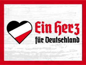 Holzschild - 20x30cm - Ein Herz für Deutschland Holzschild - 20x30cm - Ein Herz für Deutschland