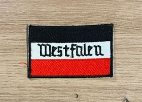 Aufnäher - Westfalen - schwarz-weiß-rot Aufnäher - Westfalen - schwarz-weiß-rot