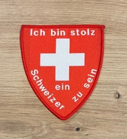 Aufnäher - Ich bin stolz ein Schweizer zu sein Aufnäher - Ich bin stolz ein Schweizer zu sein