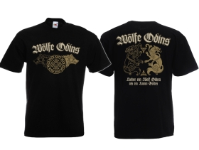 T-Hemd - Wölfe Odins - schwarz T-Hemd - Wölfe Odins - schwarz