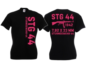 Frauen T-Shirt - Sturmgewehr - STG 44 - schwarz/pink Frauen T-Shirt - Sturmgewehr - STG 44 - schwarz/pink