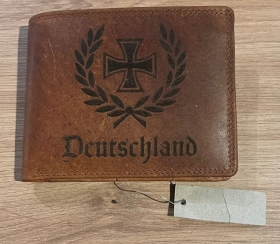 Leder Geldbeutel - Eisernes Kreuz Deutschland Leder Geldbeutel - Eisernes Kreuz Deutschland