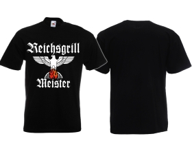 T-Hemd - Reichsgrillmeister - Motiv 2 - schwarz T-Hemd - Reichsgrillmeister - Motiv 2 - schwarz