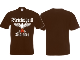 T-Hemd - Reichsgrillmeister - Motiv 2 - braun T-Hemd - Reichsgrillmeister - Motiv 2 - braun