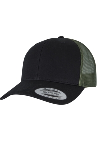Cap - Snapback - Retro Trucker 2-Tone - black/loden Cap - Snapback - Retro Trucker 2-Tone - black/loden