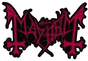Aufnäher - Mayhem - Logo Cut Out Aufnäher Aufnäher - Mayhem - Logo Cut Out Aufnäher