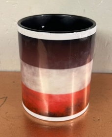 Tasse - schwarz - schwarz-weiß-rot - vintage Tasse - schwarz - schwarz-weiß-rot - vintage